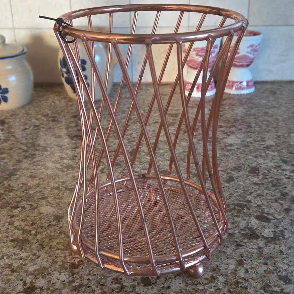 Rose Gold Vase/Brush Holder
